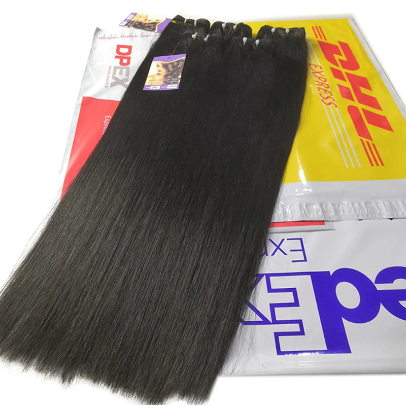 Raw Unprocessed Raw Virgin Human Hair Bundle Cambodian Virgin Cuticle Aligned Hair 15 a No Tangle No Shedding Double Drawn Hair