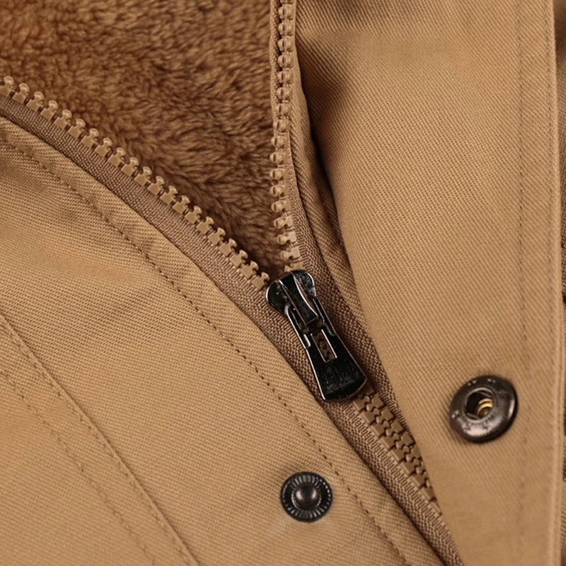 Men's Winter Fleece Inner Jacket Coats Thick Warm Casual Parkas Outwear Jackets Men jaquetas masculina inverno Hooded Overcoat
