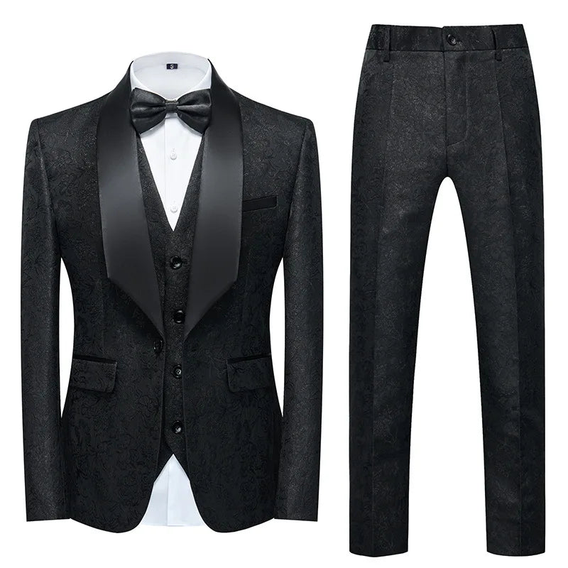 Men's Suit Suit Two-piece Autumn/winter Professional Business Slim Suit Best Man Groom's Wedding Dress