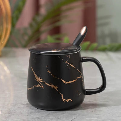 Luxury Marble Pattern Cup Phnom Penh Mug Gift Box Set Coffee Mug Couple Ceramic Souvenir Wedding Bridal Lover's Gifts