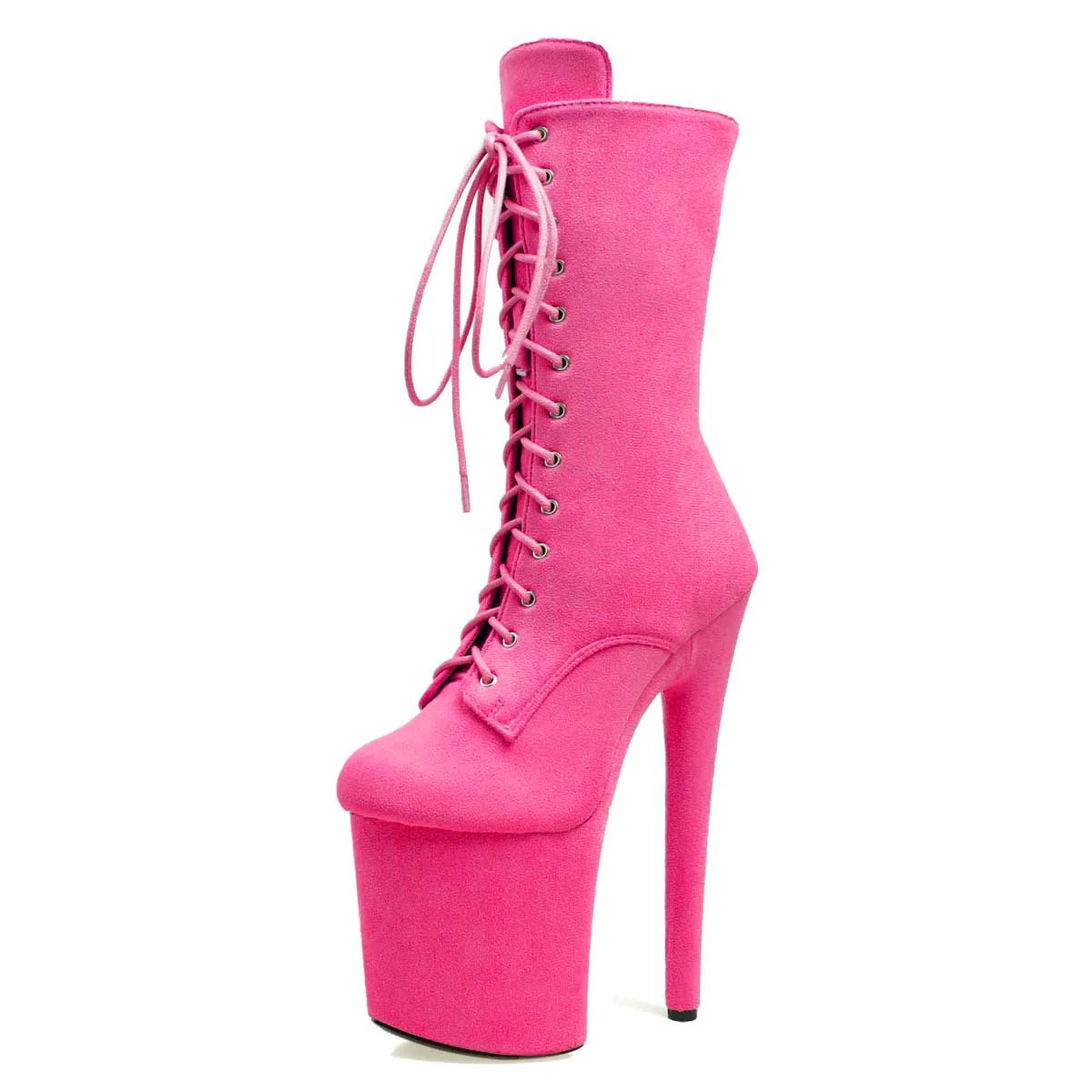 Nightclub 8Inches Flock Lace up