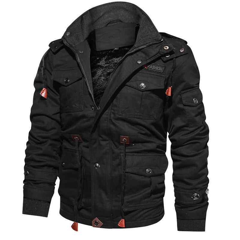 Men's Winter Fleece Inner Jacket Coats Thick Warm Casual Parkas Outwear Jackets Men jaquetas masculina inverno Hooded Overcoat