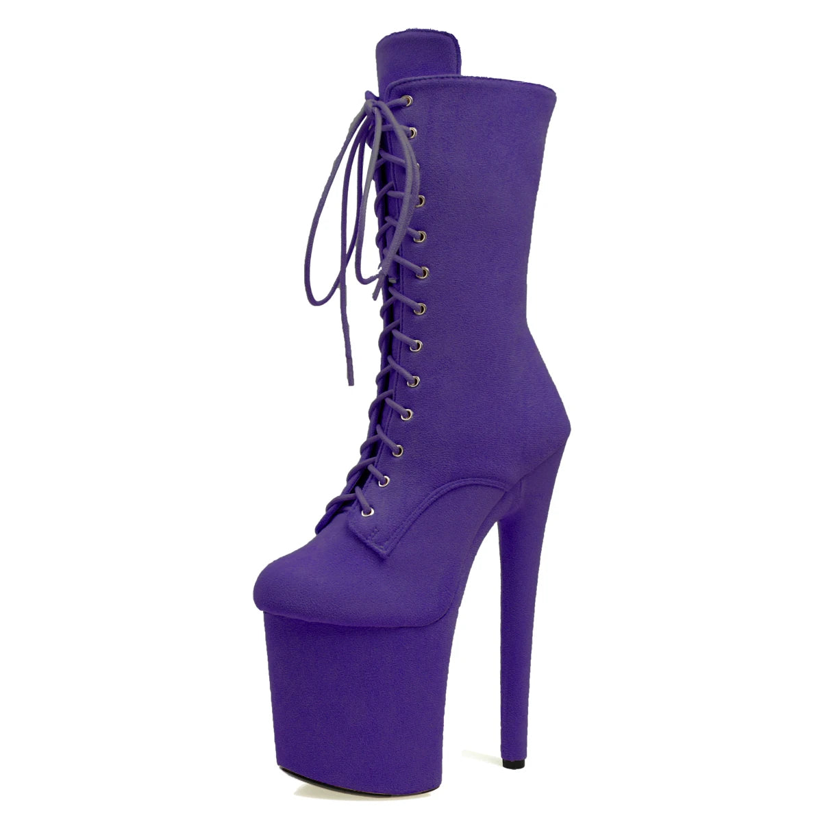 Nightclub 8Inches Flock Lace up