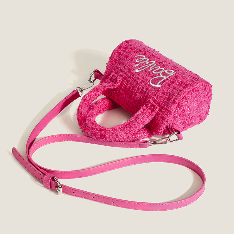 Nizi Pillow Bag Pink Shoulder Bag Women's Niche Design Bag 2026 New Model Handbag Crossbody Bag