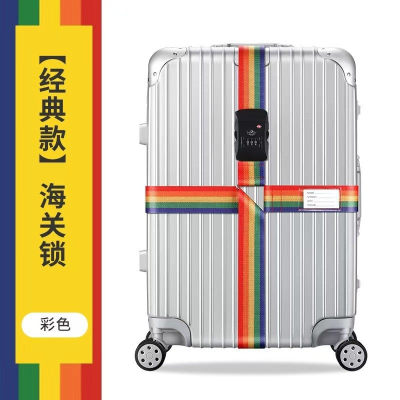 Trunk strap cross packing belt safety fixing consignment travel box protection tightening reinforcement belt binding rope