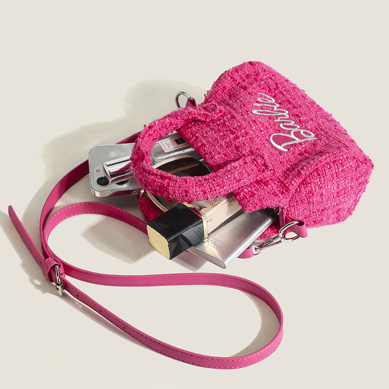 Nizi Pillow Bag Pink Shoulder Bag Women's Niche Design Bag 2026 New Model Handbag Crossbody Bag