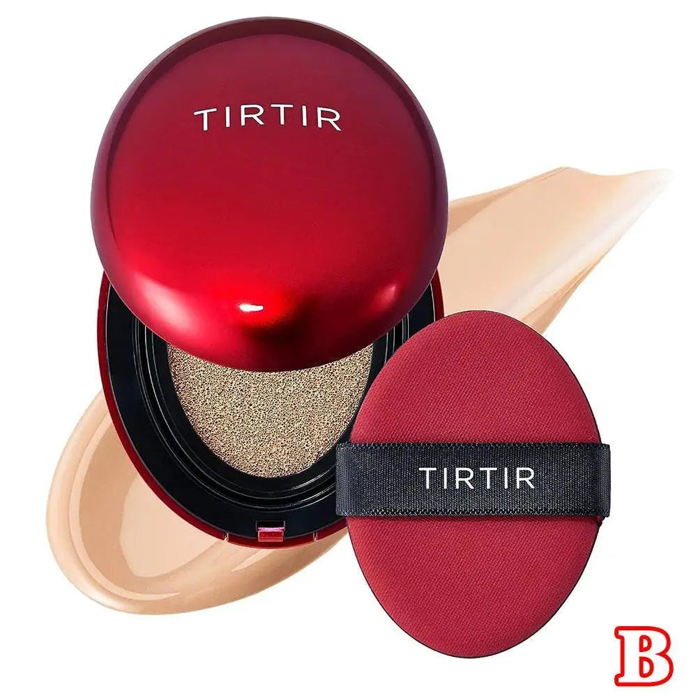TIRTIR Red Foundation Waterproof Cushion Concealer Lightweight Buildable Coverage Lasting Setting Spray Cushion Makeup