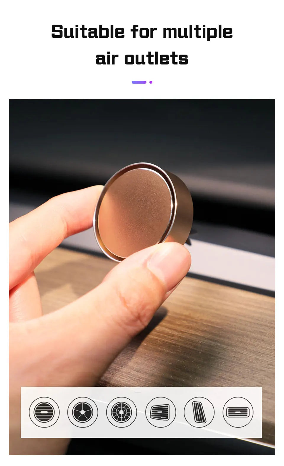 Alloy Car air outlet perfume Air Freshener Diffuser for Genesis G80 GV70 GV80 GV60 G70 Essentia Neolun G90 GV90 Solid Fragrance