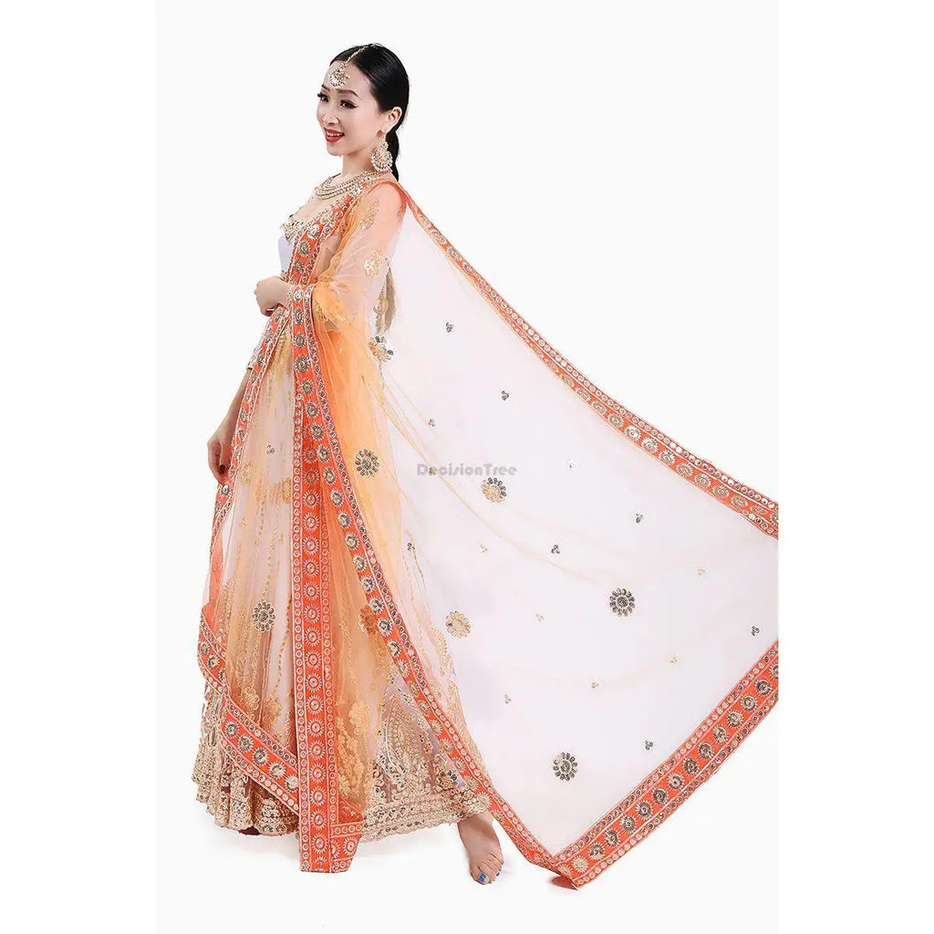 2025 indian traditional sari gauze embroidery exotic style women veil ethnic elegant long shawl women elegant indian shawl s590