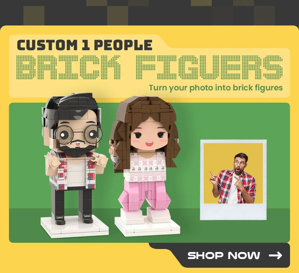 Just Perfect Wedding Dress And Suit For Bride And Groom Customizable Round Head 2 People Custom Brick Figures Wedding Character