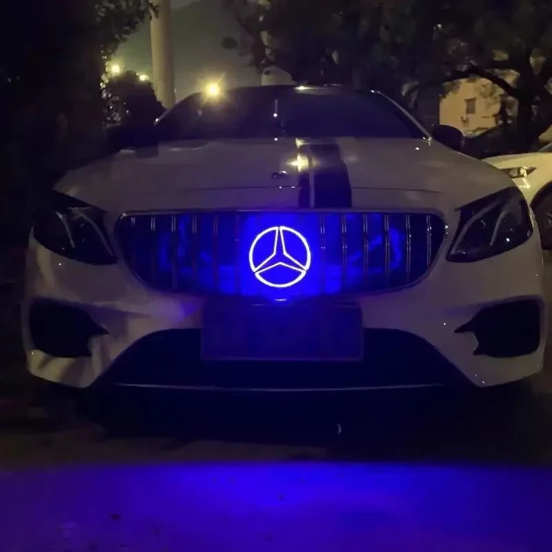Car Front Grilled Star Emblem LED For Mercedes W205 W212 W213 W204 W166 CLA W253 A W176 W177 C W204 E X204 GLA GLC GLE B Ashtray