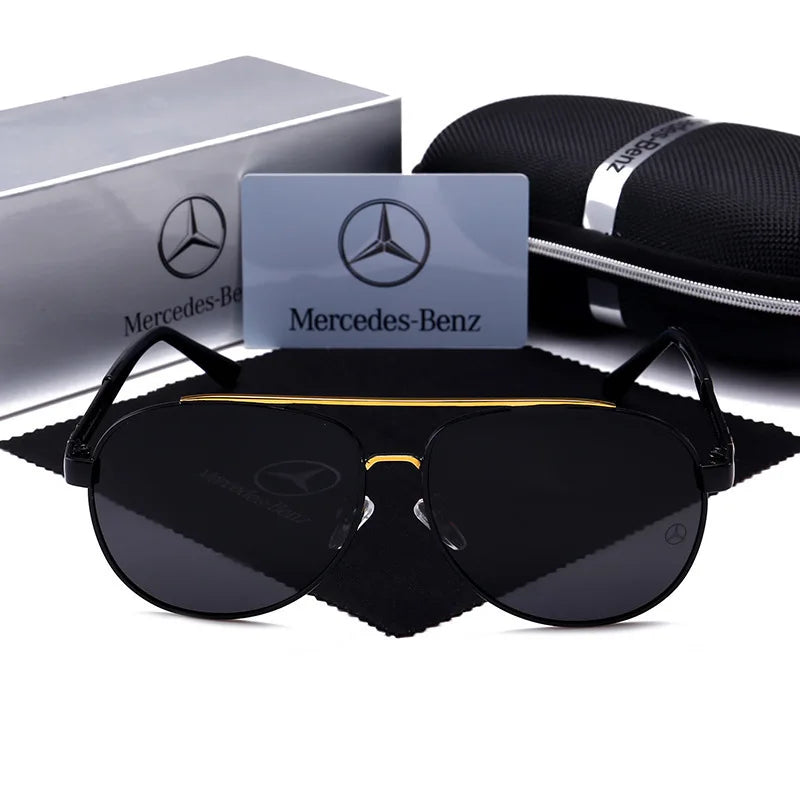 For Mercedes Benz A B C E S V Class GLB GLC GLE AMG Pilot SLK SLC ML Car High Men Anti Glare Driver Goggles Polarized Sunglasses