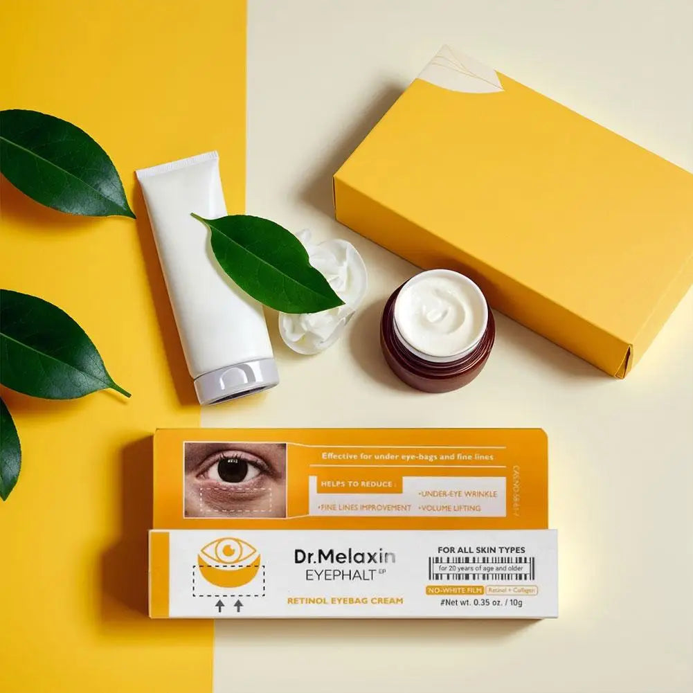 Dr. Melaxin Retinol Firming Eye Cream  Fades Fine Lines Anti-Puffiness Eliminate Eye Puffiness Brightening Smoothing Eye Care