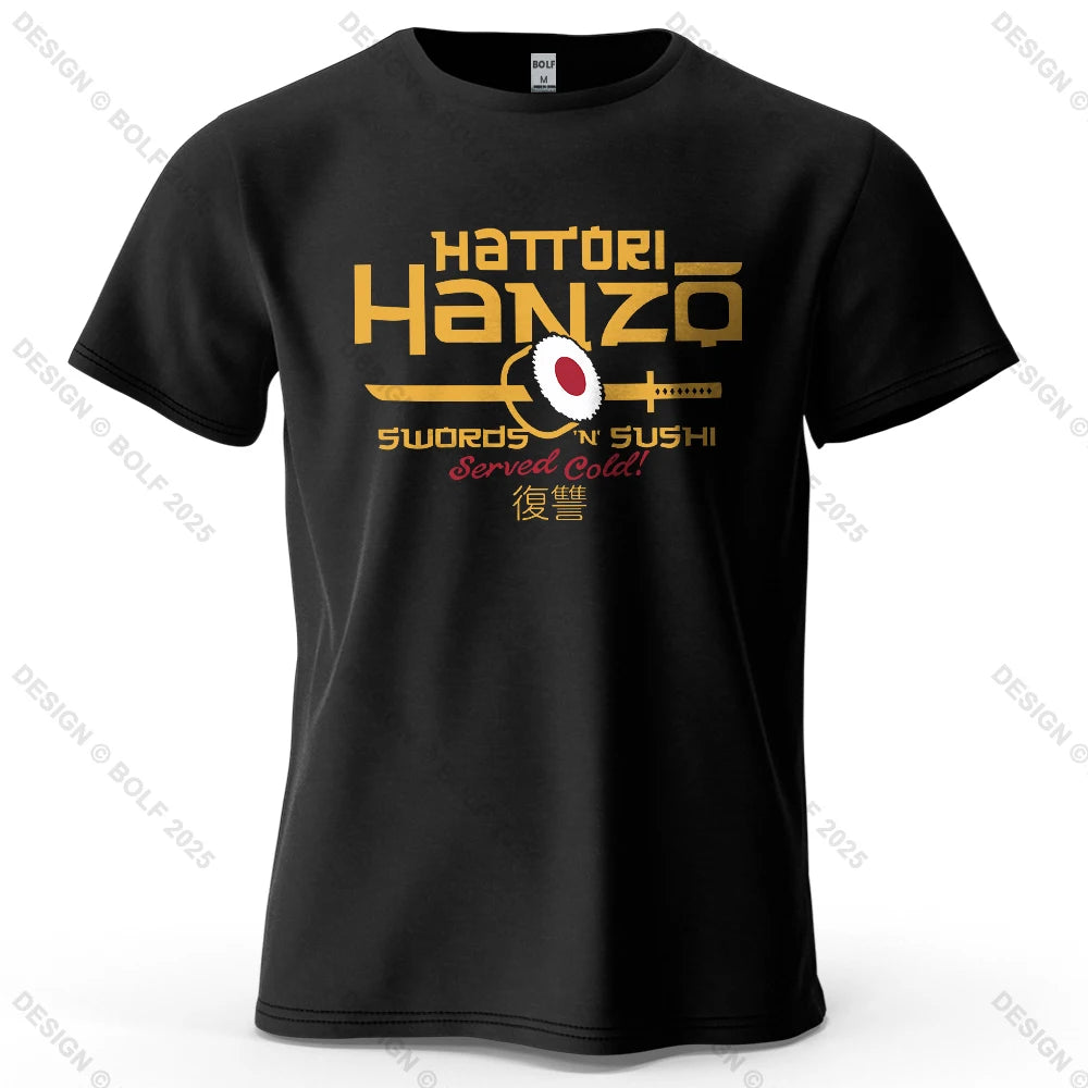 Hattori Hanzo anime graphic t-shirt