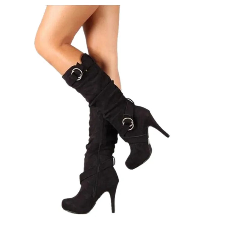 Sexy Knee High Women Boots Thin High Heel