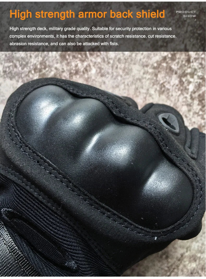 Half Finger Men's Gloves Outdoor Military Tactical Gloves Sports Shooting Hunting Airsoft Motorcycle Cycling Gloves For Harley