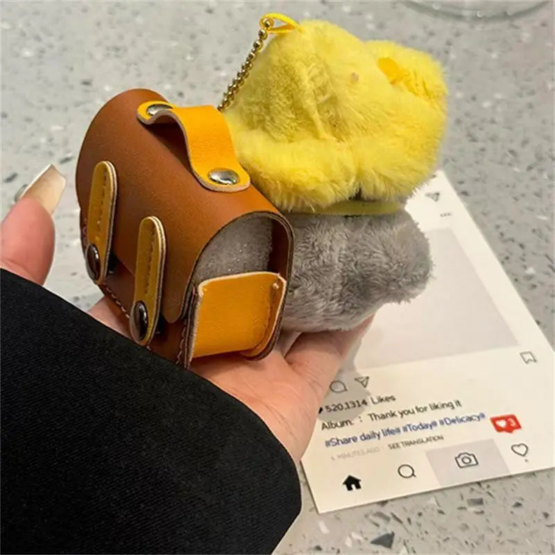 Cute Little Yellow Hat Penguin Backpack Bluetooth Earphone Case Protective Cover For Apple AirPods Pro 2nd 3rd Gen 4th Gen