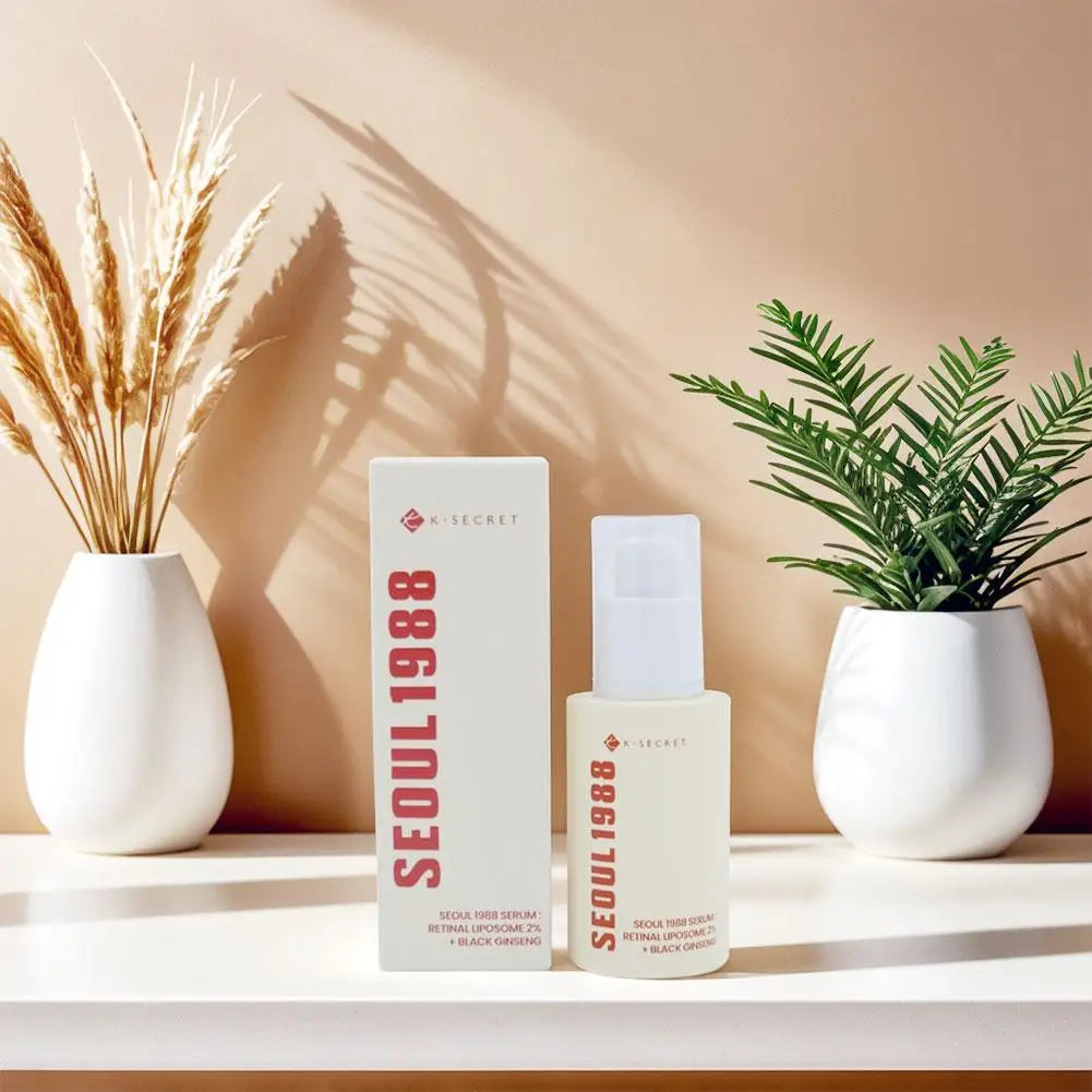 K-SECRET SEOUL 1988 Retinal Ginseng Serum, Facial Treatment Cream, Firming, Moisturizing, Lightens Fine Lines Dark Circle