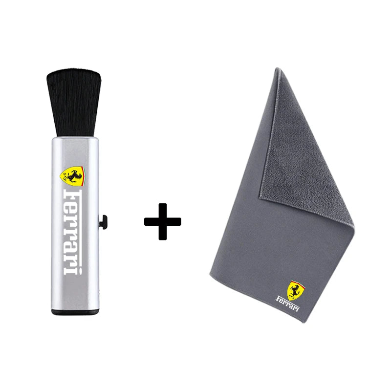 Car Interior Cleaning Soft Brush With Car Wash Towel Microfiber Cleaning Cloth For Ferrari 458 488 599 612 FF F12 SF90XX Sport