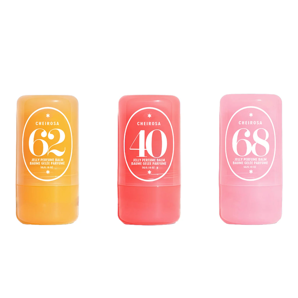 Jelly Solid Perfume Balm Set – 3 Scents Long Lasting Fresh Light Scent Portable Travel Size Deodorant Balm for Men & Women