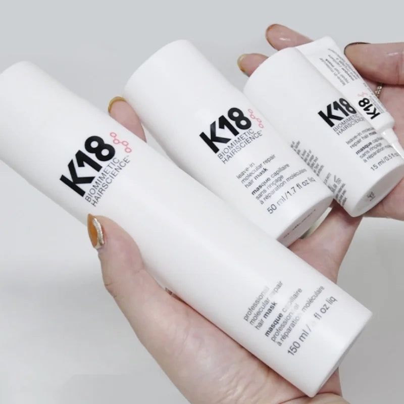 50ml K18 Leave-In Molecular kertain Repair Hair Mask Softens Restores Damaged Hair Deep Keratin Treatment for Hair and Scalp