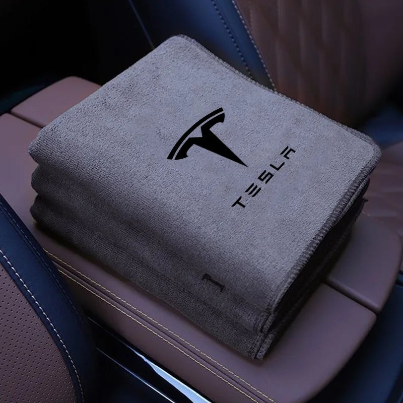High Quality Microfiber Car Wash Towel Drying Cloth Cleaning Towel for Tesla Model 3 Model Y Model S X SpaceX Cybertruck Juguete