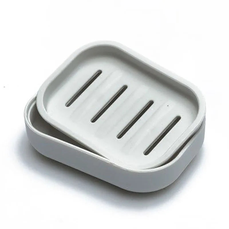 Double Layer Soap Dish Bathroom Dish Plate Case Plastic Drain Soap Box Home Travel Soap Holder Container Portable Soap Rack