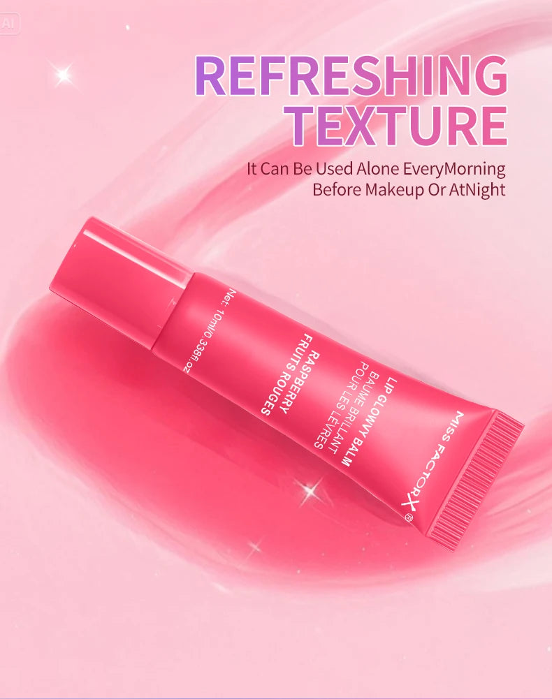 6-piece fruit flavored lip gloss set, moisturizing lip oil, glossy hydration, the best choice for women's holiday gifts