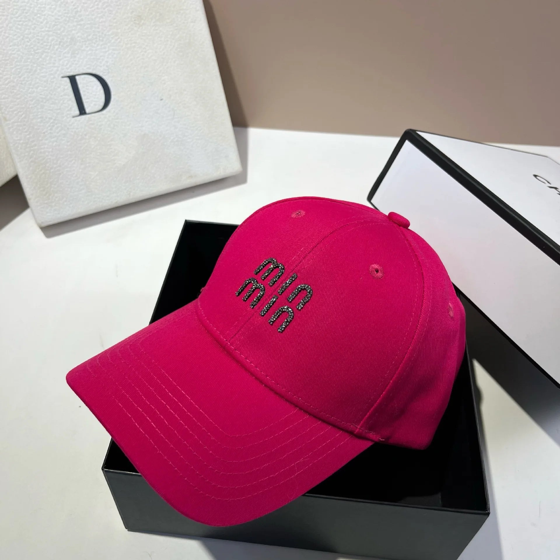 MI Hardtop Cotton Baseball Cap Versatile For All Seasons Multi-Color Duckbill Cap Fashionable Daily Casual Sports Cap