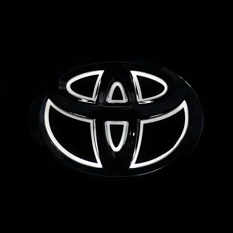 5D LED Emblem Light for Toyota Corolla Camry RAV4 Highlander Yaris Vios Crown Prius Front Grill and Rear Trunk Car Accessories