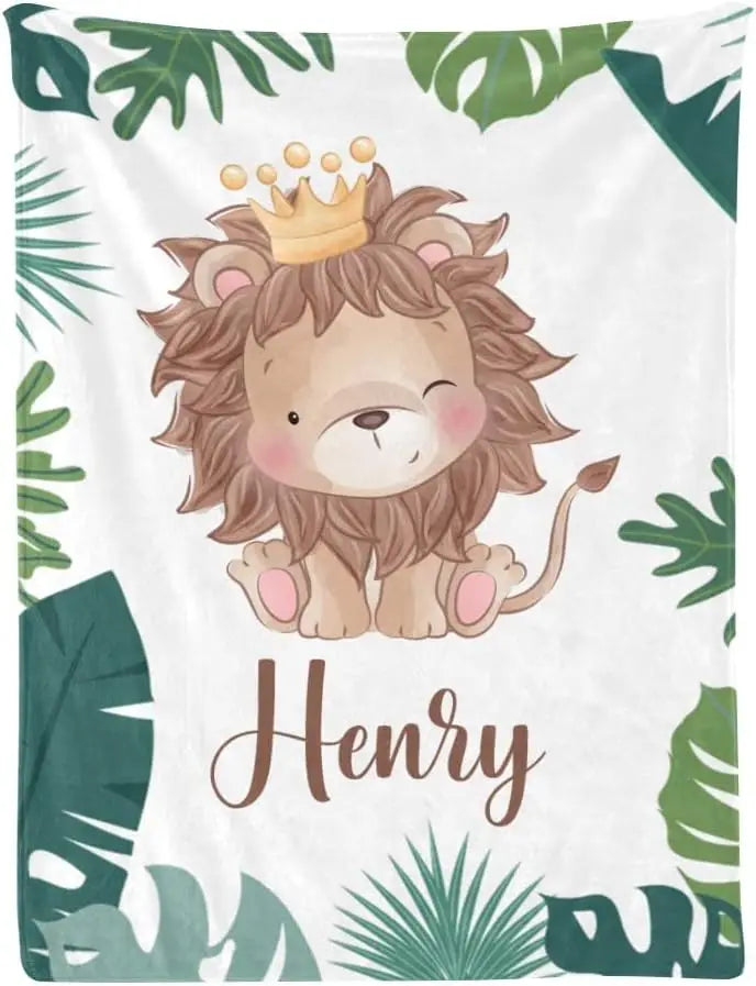 Personalized Baby Blankets with Name - Baby Blankets for Boys - Custom Baby Swaddle Blanket