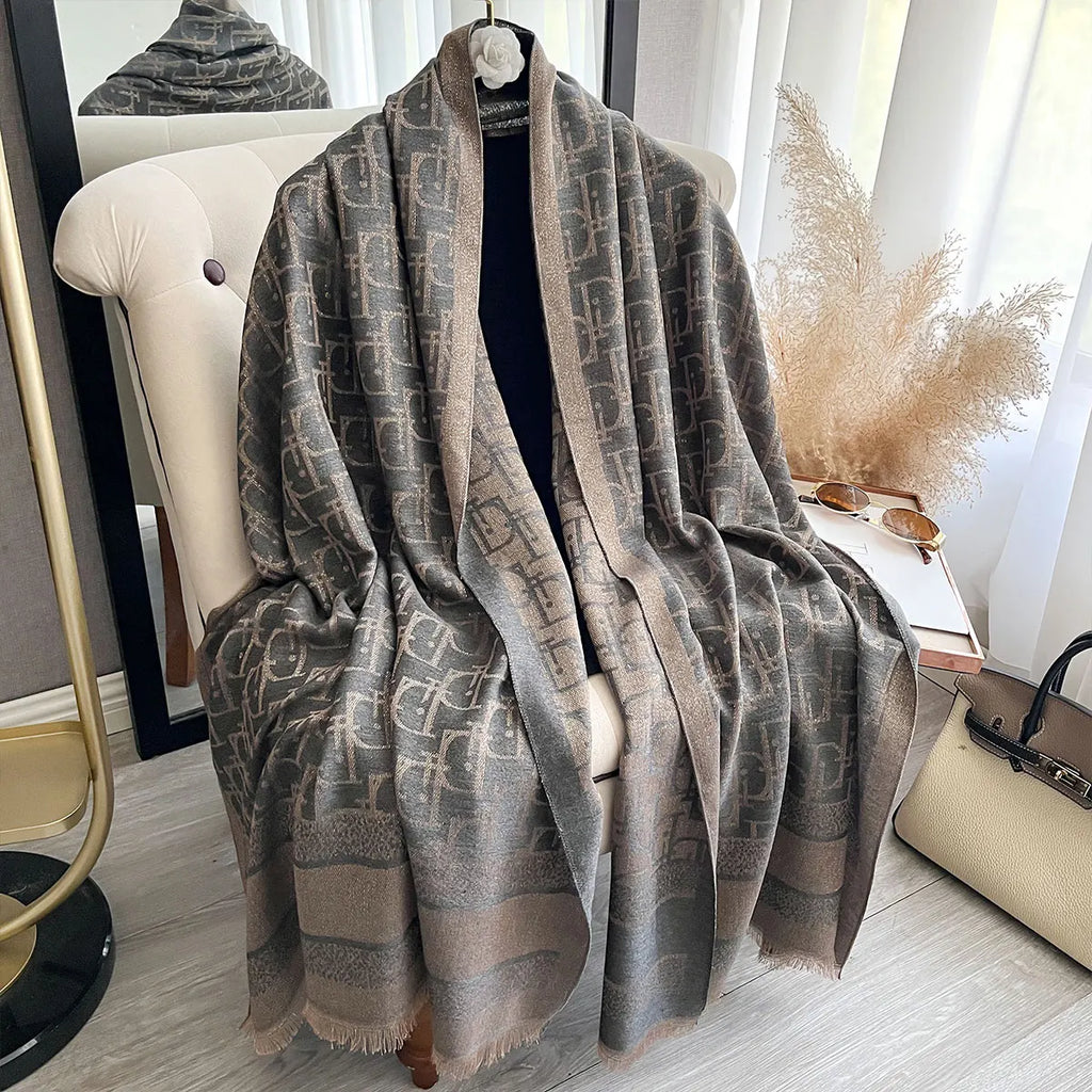 2025 Ladies Muslim Hijab Golden Thread Scarves Spring and Autumn Sun Protection Decoration Shawl Foulard Wrap Headscarf Scarf
