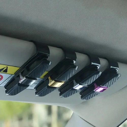 80-degree Rotating Multi-functional Car Eyeglass Storage Clip Bidirectional Automobile Eyeglass Clip Holder for Easy Access