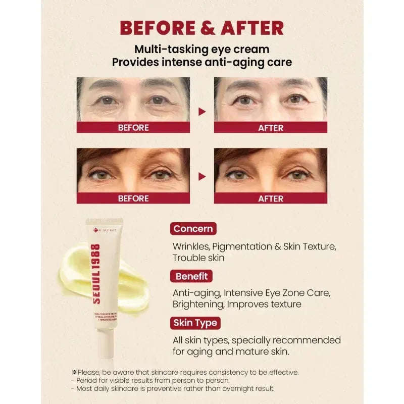 KSECRET SEOUL 1988 Eye Cream Retinal Liposome 4% Anti Aging Wrinkle Care 30ml