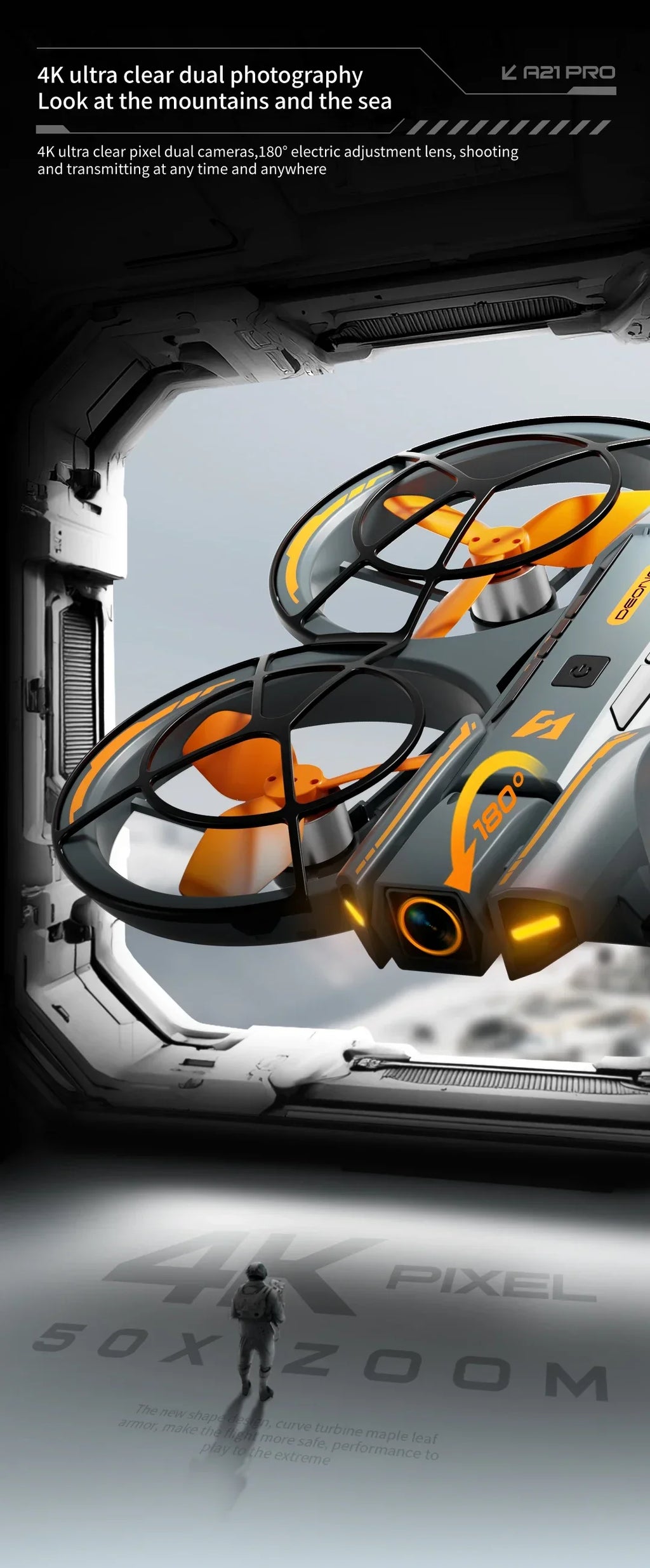 Hot for Genuine Original A21Pro Drone GPS 8K Professional Aerial Photography Remote Control Aircraft 5G HD Camera Quadcopter Toy