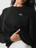 Fashionable New Long Sleeved Autumn and Winter Letter Print Classic Round Neck Casual Couple's Loose Hoodie