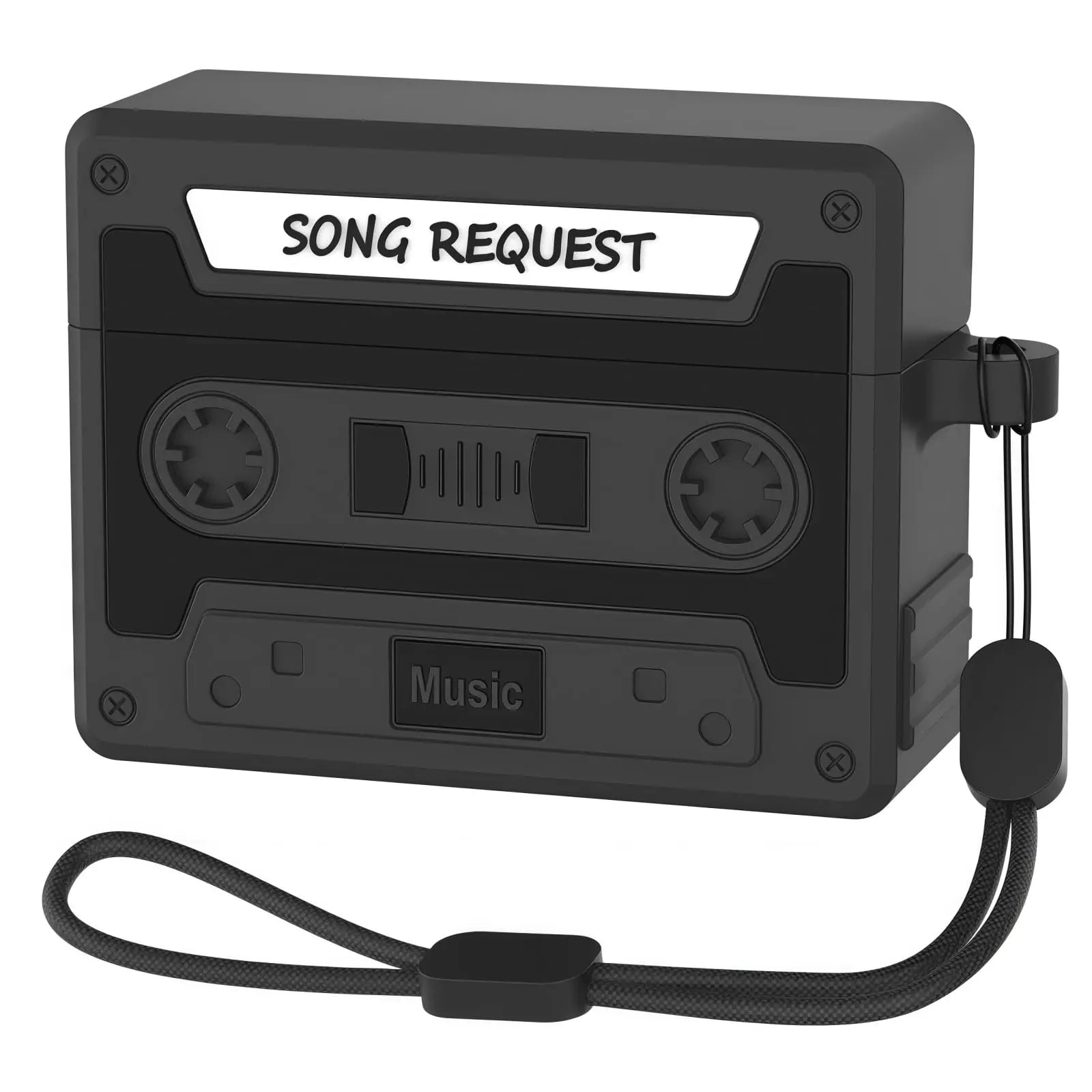 Retro Cassette Case For AirPods Pro 3 (2025) with Rope Soft Silicone Earphone Shockproof Protective Case Cover For AirPods Pro 3