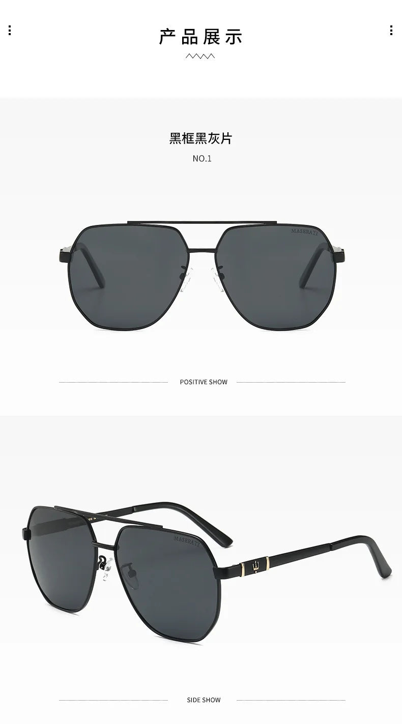 Car Luxury Men Polarized Sunglasses Anti Glare Driver Goggle For Maserati Quattroporte Spyder Levante Coupe GranTurismo