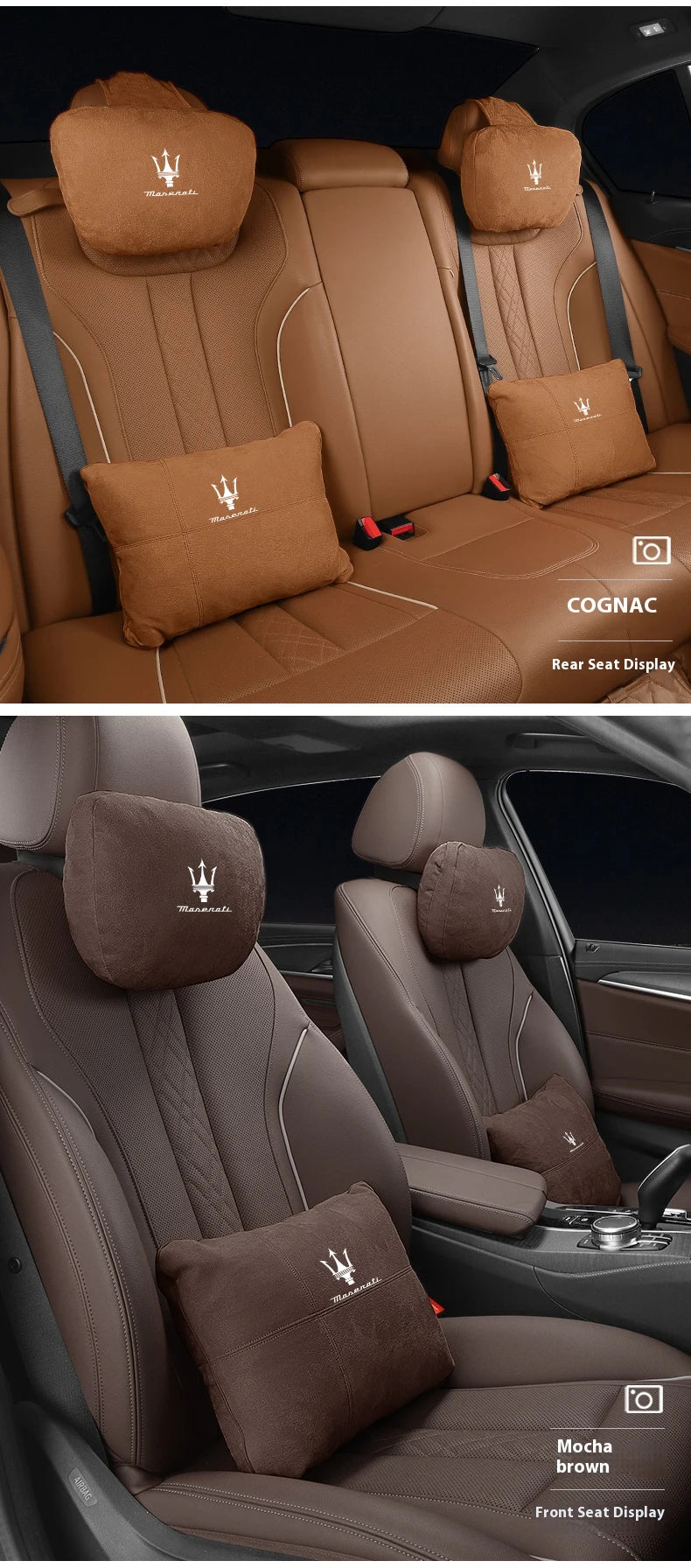 Maserati car neck support cushion 