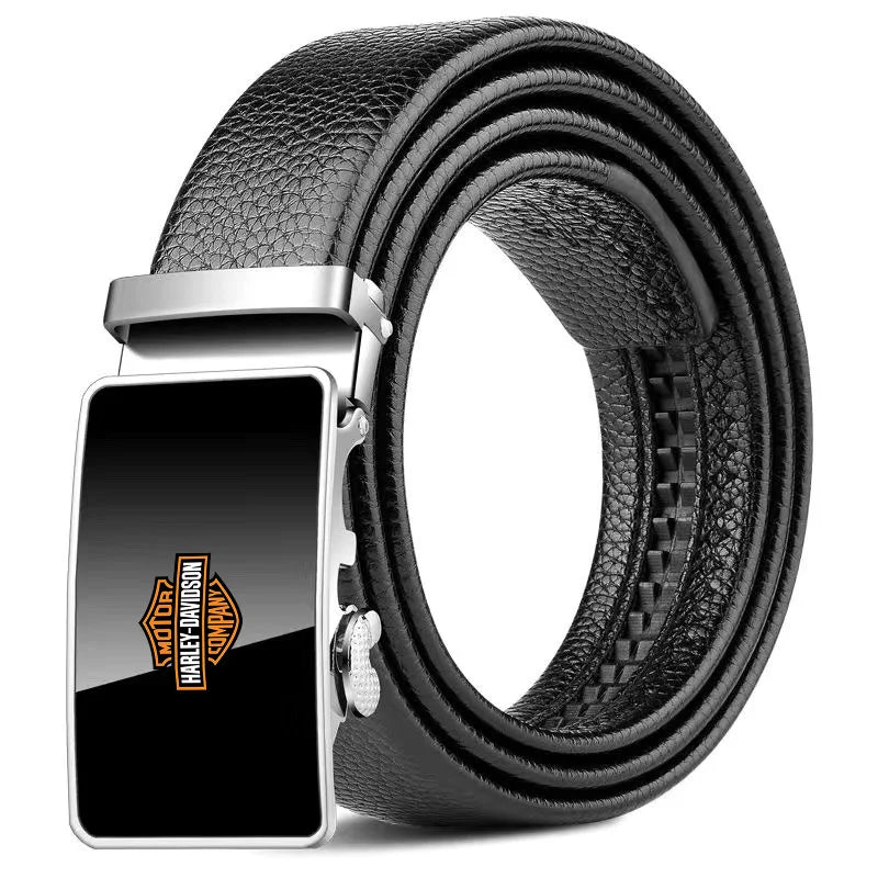 Fashion Business Men's Belt Luxury Belt Automatic Buckle Jeans Belt For Harley Davidson Softail Sportster VRSC Touring X48 883