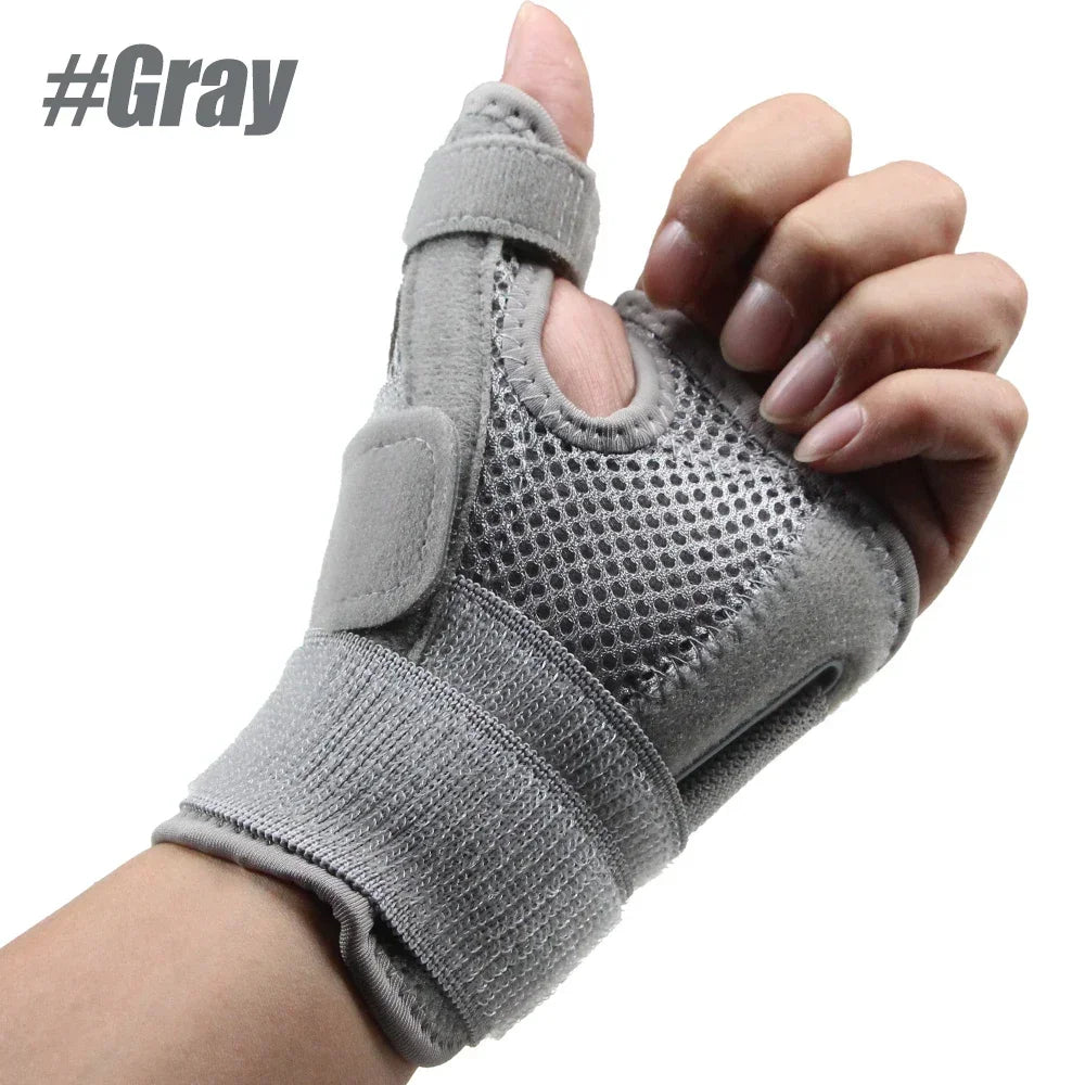 Flexible Splint Wrist Thumb Support Brace for Tendonitis Arthritis Breathable Thumb Protector Guard Fits Right and Left Hand