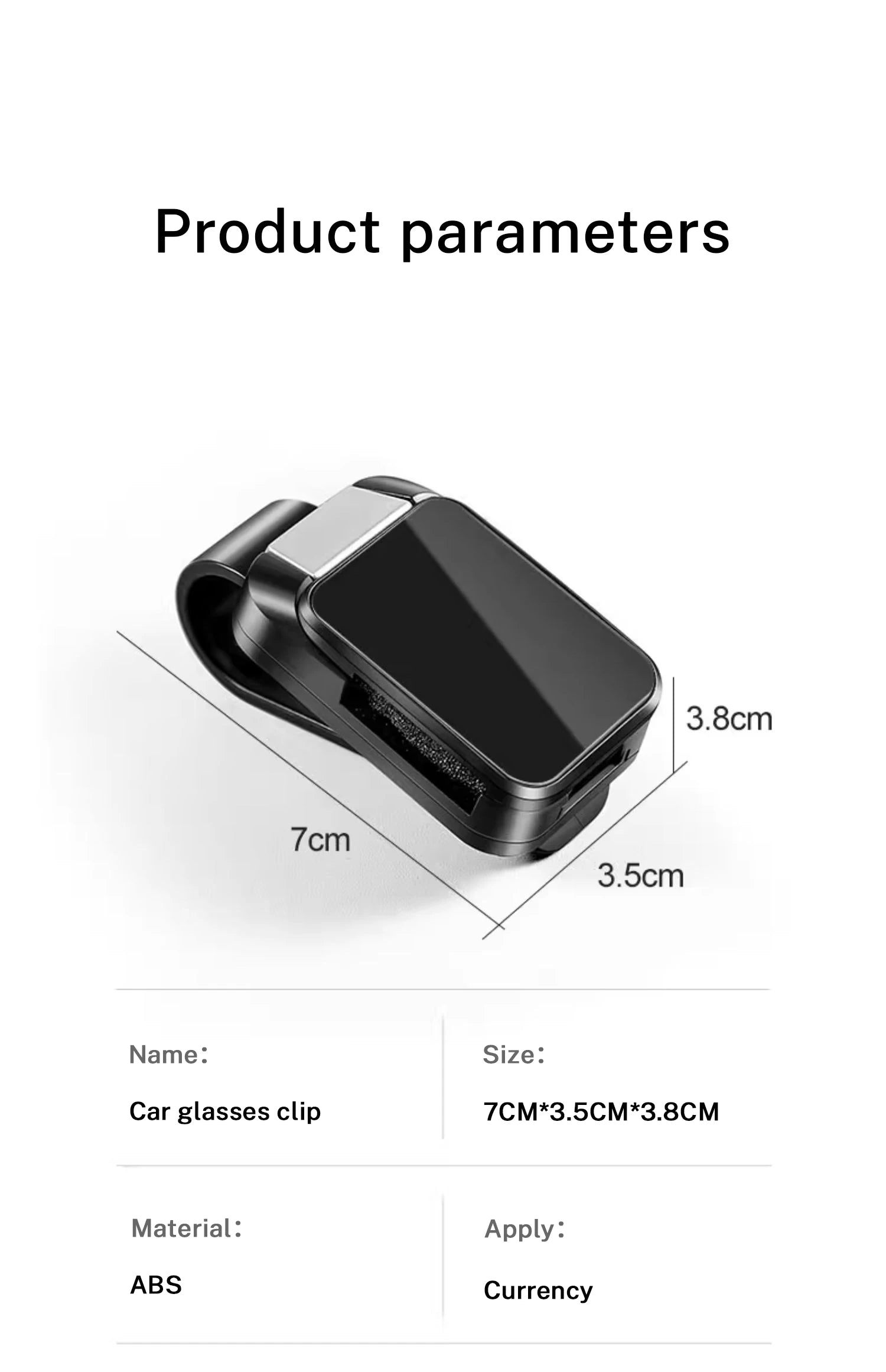 Car Spectacle Frame Sun Visor Sunglasses Clip Decorative Piece For Rolls-Royce Cullinan Phantom Ghost Wraith Dawn Accessory