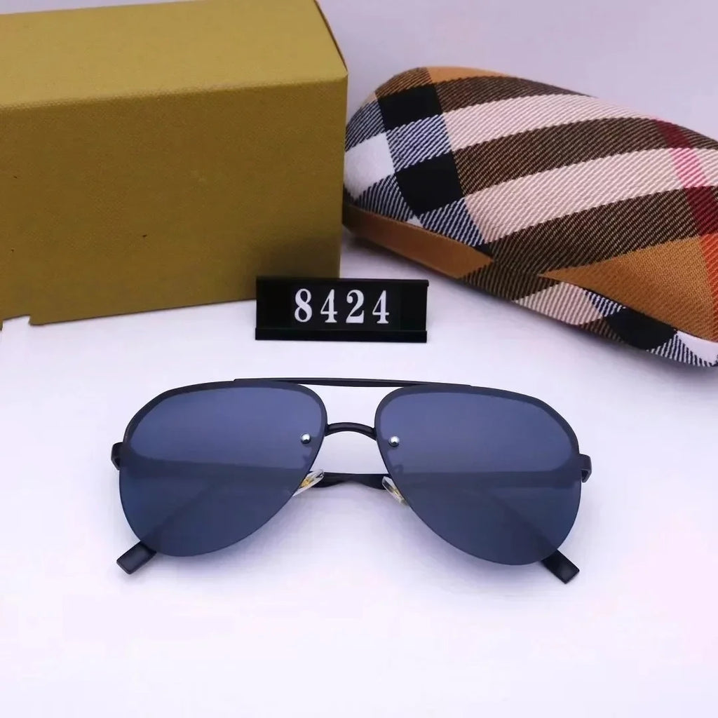 New European and American large frame sunglasses for men and women, classic and fashionable glasses