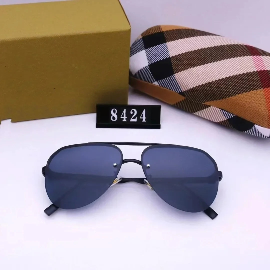 New European and American large frame sunglasses for men and women, classic and fashionable glasses