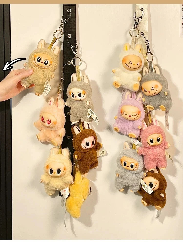 Hanging Storage Hook for Labubu Cartoon Doll Storage Rack with 8 Hooks Door & Wall Hanging Organizer for Labubu Accessories