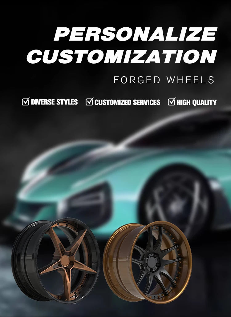 Factory Hot Selling 18 19 20 21 22 Inch Lightweight Wheel Rims, Sports Style Customized Color Alloy Forged Car Wheels
