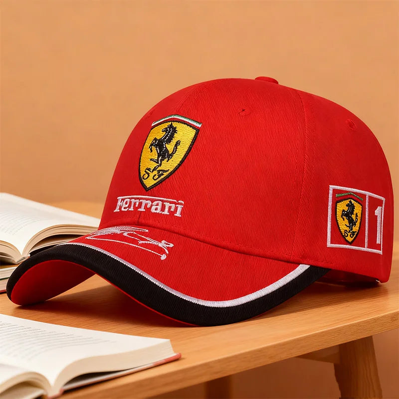 Embroiderie Emblems Baseball Cap Men Women Hat Sun Outdoor Summer Sports Hats Adjustable For Ferrari 458 488 599 612 FF F12 Roma