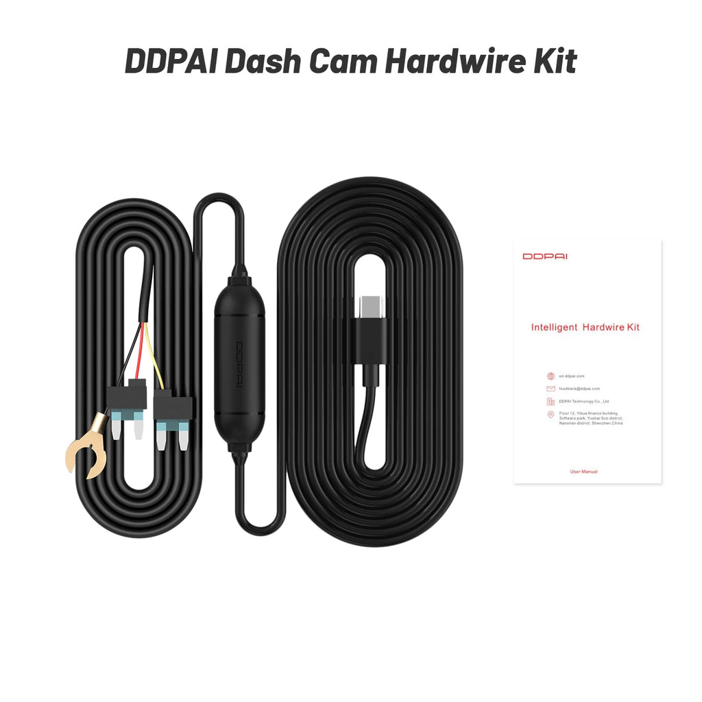 DDPAI Dashcam Hardwire Kit for 24H Parking Monitor Compatible with N1/N3 Pro/N5/Z40/Z50