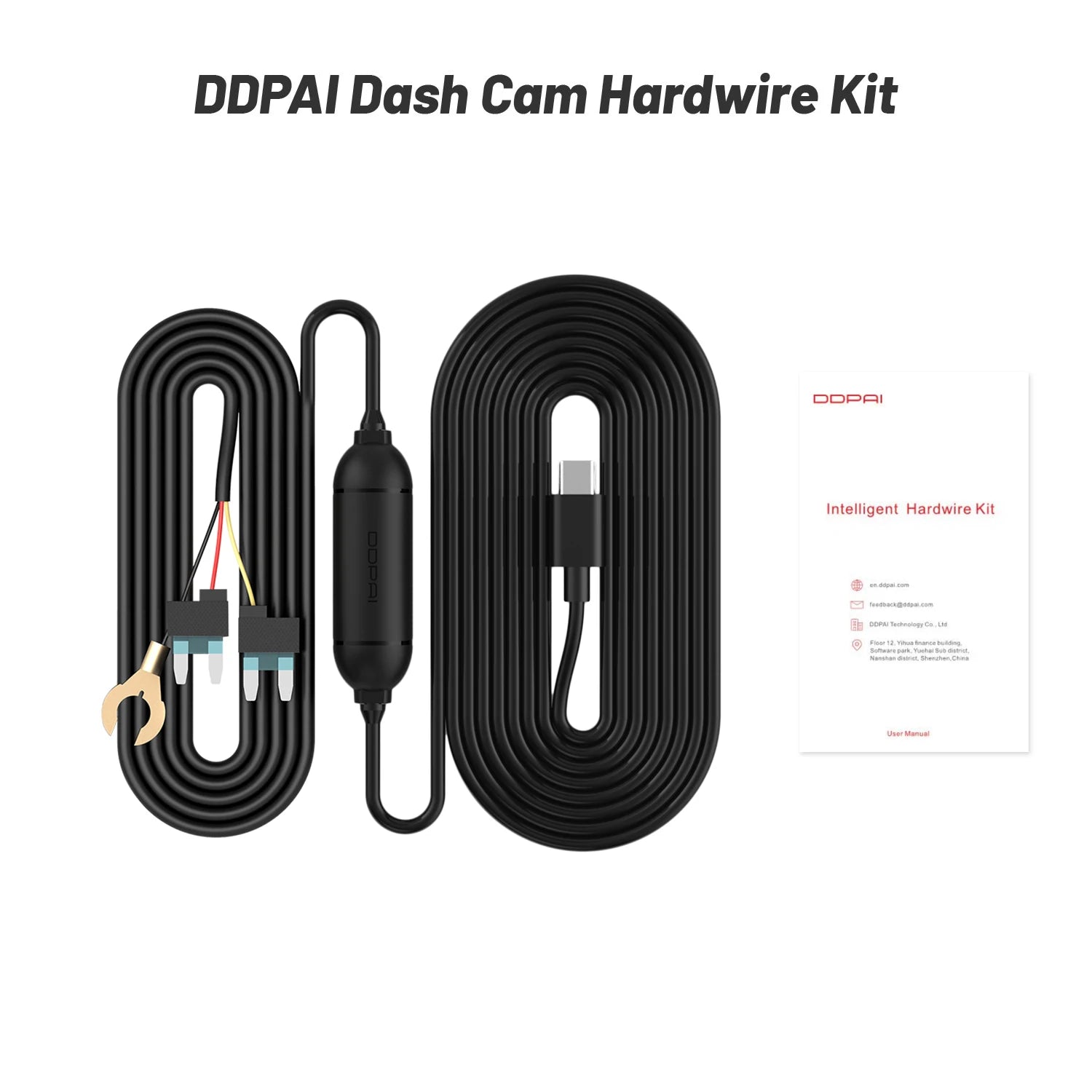 DDPAI Dashcam Hardwire Kit for 24H Parking Monitor Compatible with N1/N3 Pro/N5/Z40/Z50