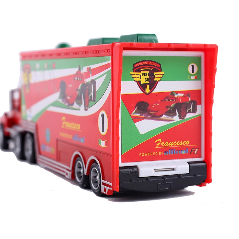 Disney Cars Figures Mack Truck Lightning McQueen Racing 1:55 Die Cast Model Children Mini Vehicle Toys Collection Birthday Gifts